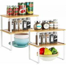 Set of 4 Kitchen Shelf Pantry Stackable